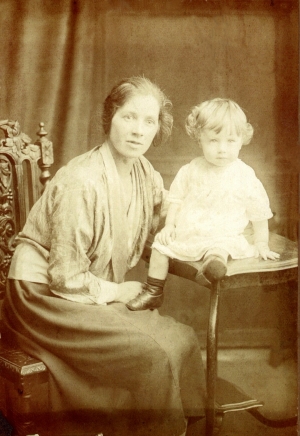 Bridget Hannon with son James circa 1924